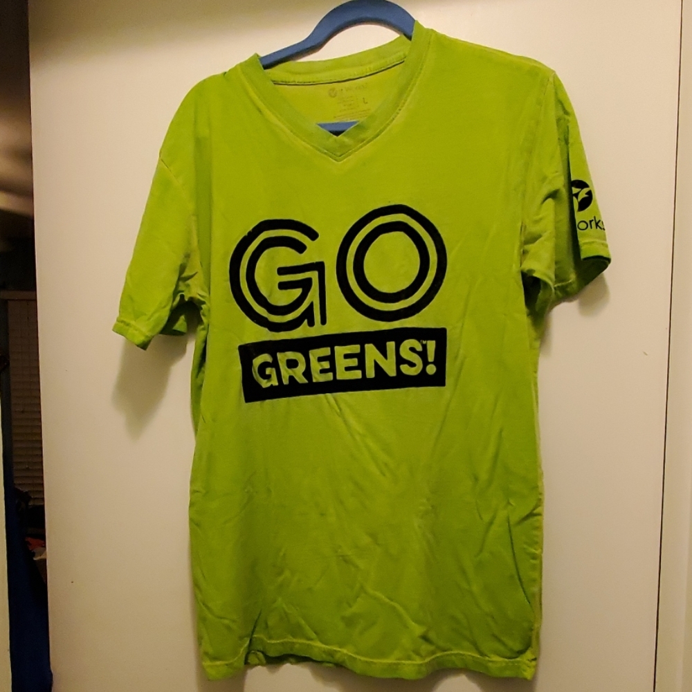 It works short sleeve GO GREENS shirt